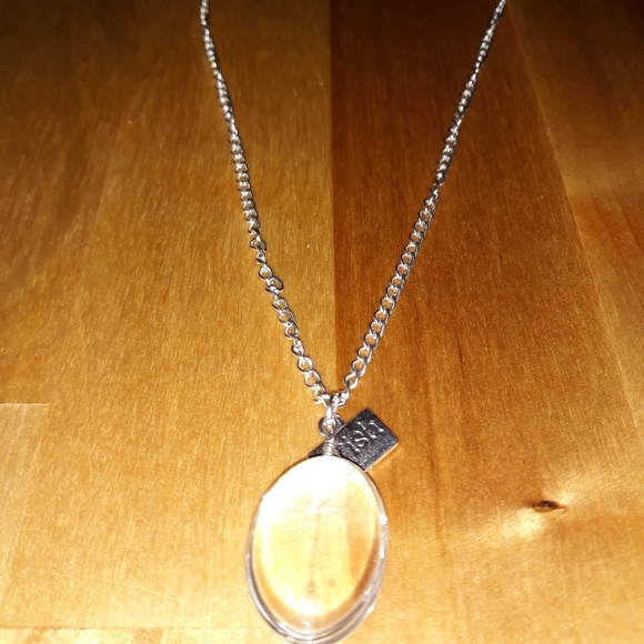 Dandelion Wish Oval Necklace - Picture 2 of 6